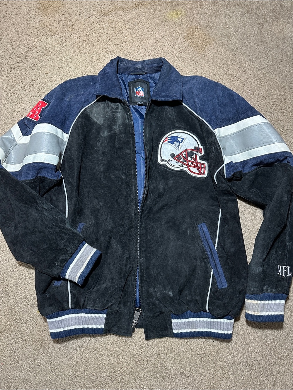 NFL New Englands PATRIOTS suede jacket (m)